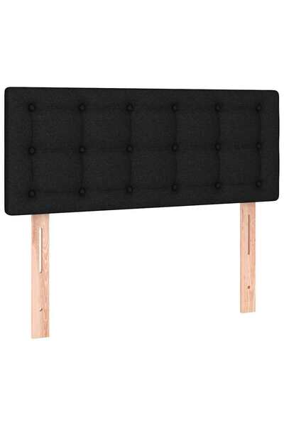 vidaxl Bed headboard, black, 80x5x78/88 cm, textile