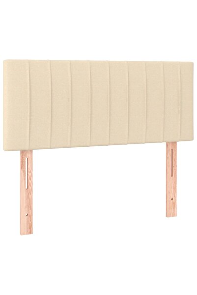 vidaxl Bed headboard, cream, 90x5x78/88 cm, textile