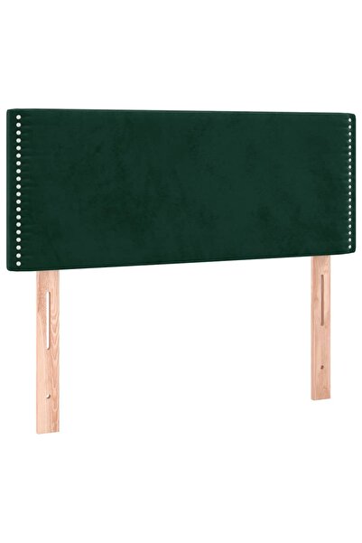 vidaxl Tăblie de pat, verde închis, 100x5x78/88 cm, catifea