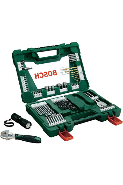 Bosch Set de accesorii V-Line de 83 de piese cu biți, burghie, chei tubulare,...