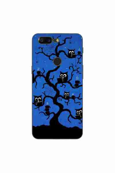 OEM Husa compatibila cu OnePlus 5T Silicon Gel Tpu Model Halloween Tree Owls