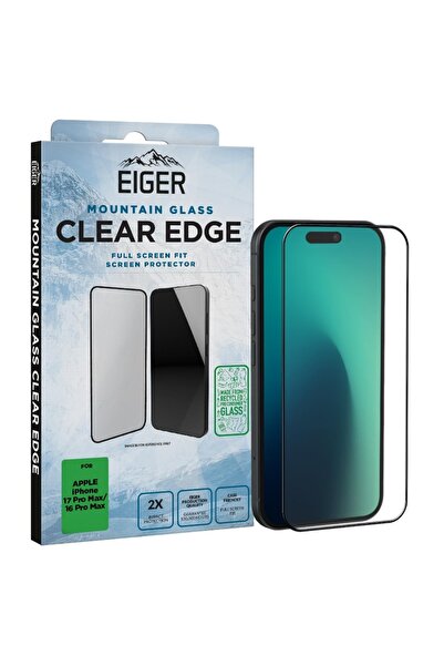 EIGER Folie Sticla 3D Mountain Glass GRS iPhone 17 Pro Max / 16 Pro Max Clear