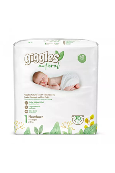 giggles Scutece copii prindere benzi laterale, , Newborn, 2-5 kg, 70 bucati, ...