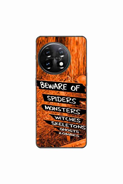 OEM Husa compatibila cu OnePlus 11 Silicon Gel Tpu Model Halloween Beware Signs
