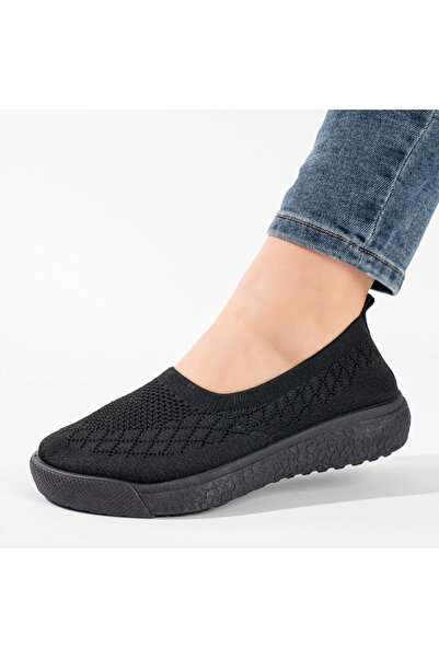 Modlet.ro Women's black flat-sole espadrilles EMA6
