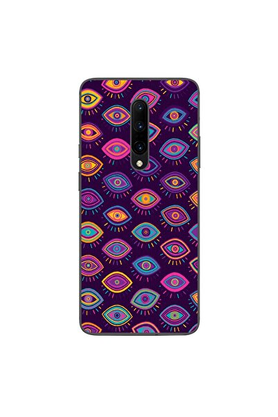 OEM Husa compatibila cu OnePlus 7 Pro Silicon Gel Tpu Model Tribal Eyes