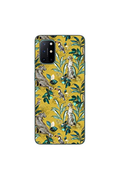 OEM Husa compatibila cu OnePlus 8T Silicon Gel Tpu Model Yellow Jungle Pattern