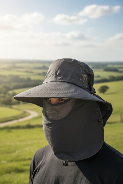 Aware Time Safari Adjustable Hat with Neck & Face Protection