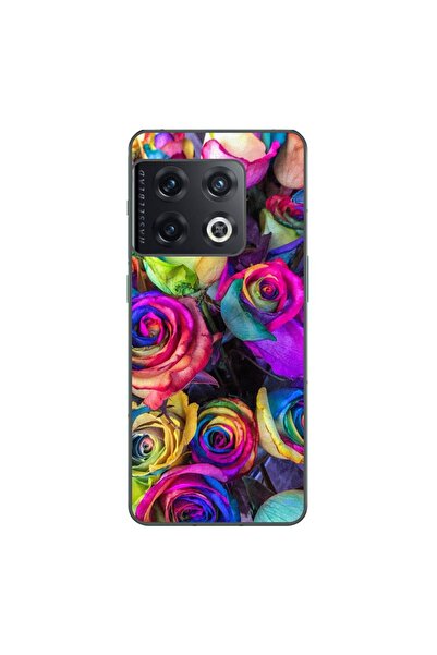 OEM Husa compatibila cu OnePlus 10 Pro Silicon Gel Tpu Model Trandafiri Colorati