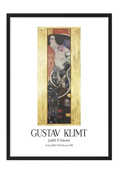 Postifull Gustav Klimt - Judita II Salome, Slika sa crnim okvirom, Serija ume...