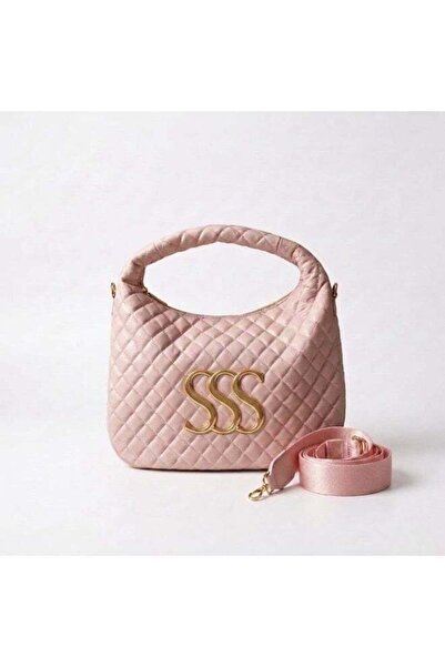 Generic Elegant Quilted Hobo Shoulder Bag with Gold Logo Detail & Adjustable ...