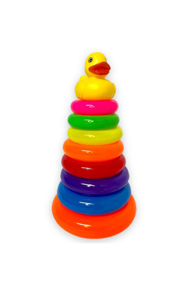 PlayFun Piramidă Bebeluș Jucărie Senzorială Sunete Muzicale Interactiv Colora...