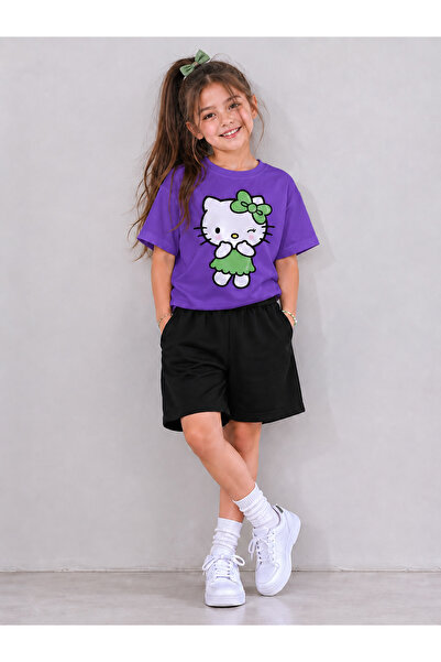 VODEXA T-Shirt Shorts Set Boys' 100% Cotton Summer Comfortable Fit Green Dres...