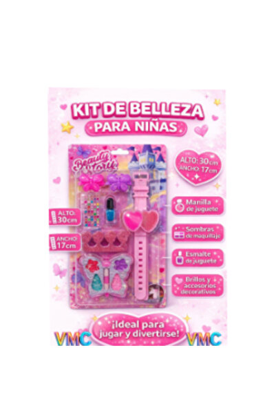 PlayFun Set Machiaj și Manichiură pentru Copii „Beauty Story”, Accesorii Incl...