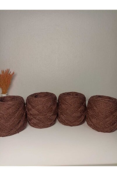 kartopya Kahverengi Koton Örgü İpi 400gr(4x100 Gr)