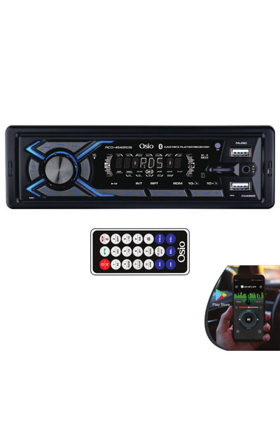 OSIO ACO-4540RDS Ηχοσύστημα αυτοκινήτου με Bluetooth, διπλό USB, micro SD, Au...