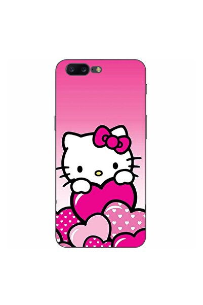 OEM Θήκη συμβατή με OnePlus 5 από σιλικόνη gel TPU με σχέδιο Hello Kitty Ροζ ...