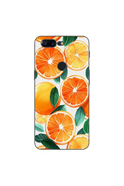 OEM Θήκη συμβατή με OnePlus 5T από σιλικόνη gel TPU, σχέδιο Πορτοκάλια