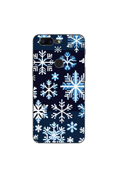 OEM Θήκη συμβατή με OnePlus 5T Σιλικόνης Gel TPU με σχέδιο Pixel Art Νιφάδες ...