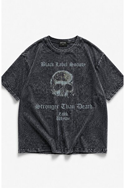 Fuddy Moda Tricou unisex cu imprimeu Black Label Society, lavabil, tricou vin...