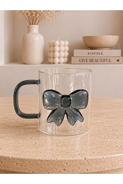 LEONEV Glass Cup with Bow 350 ml