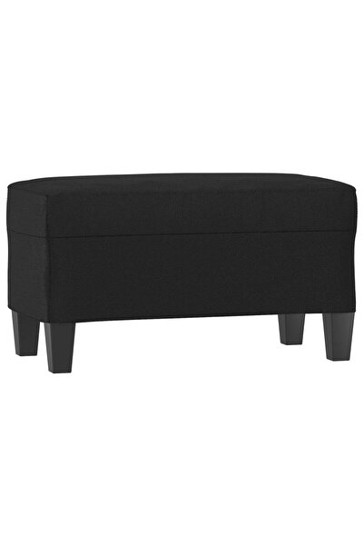 vidaxl Bancă, negru, 70x35x41 cm, piele ecologică
