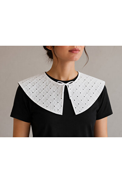 PL Stylish white cotton collar