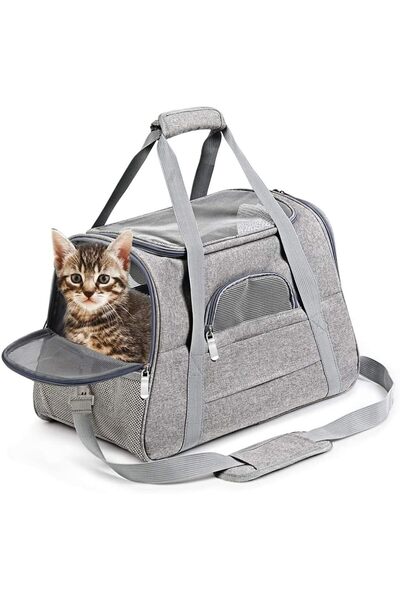 Arabest Airline Approved Cat Dog Carrier Bag,Portable Foldable Transport Cage...