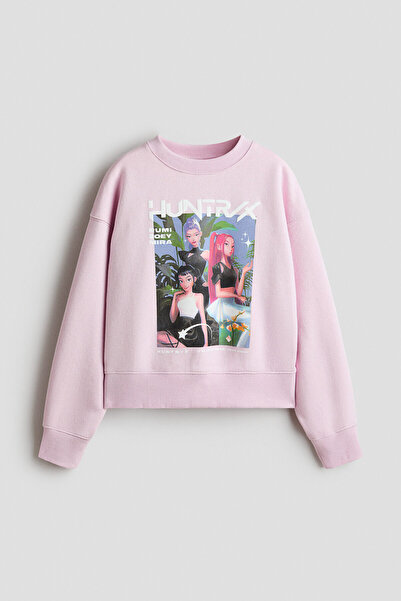 H&M Baskı Motifli Sweatshirt
