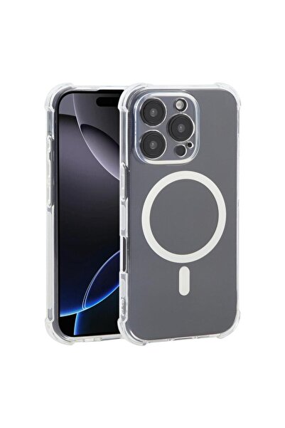 sscase MagSafe Θήκη Σιλικόνης με Air Cushion Γωνίες Transparent (Apple iPhone...