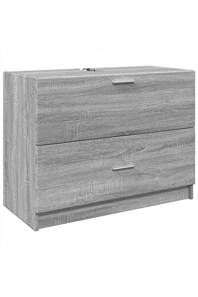 vidaxl Sink cabinet, sonoma grey, 78x37x59 cm, engineered wood