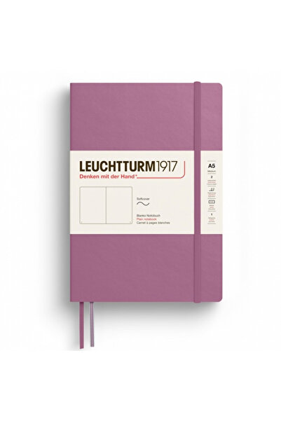 Leuchtturm Caiet A5 cu copertă flexibilă din vellum, Roz prăfuit