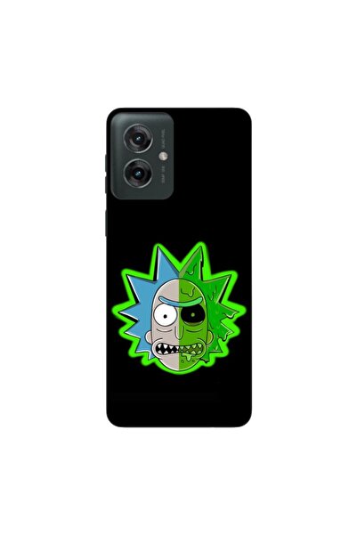 OEM Калъф, съвместим с Motorola Moto G55, силиконов гел TPU модел Рик и Морти...