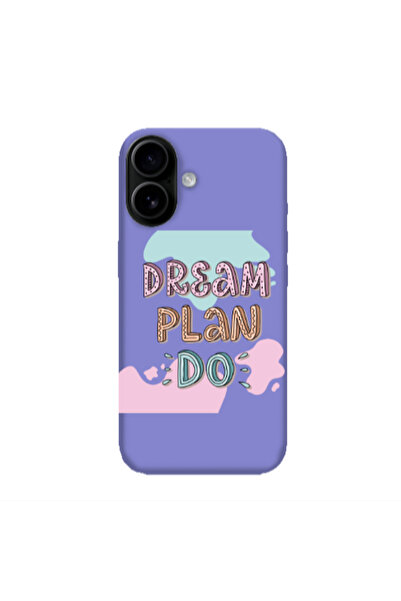 OEM Θήκη Σιλικόνης TPU σε Μωβ Χρώμα για Apple iPhone 16 Plus Dream Plan Do