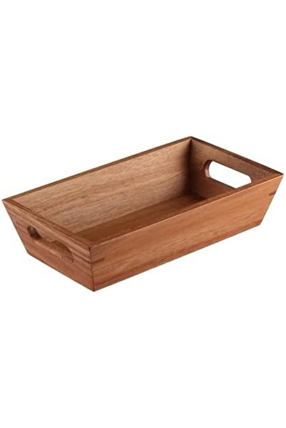 Yıldızan Nzr Beautestore Acacia Wood Bread Basket - Natural Wooden Bread Hold...