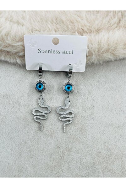 Bozhi Steel Earrings 93 Silver Business Woman Style