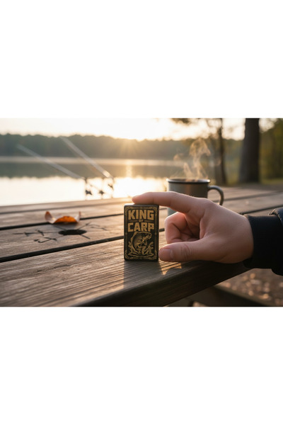 Angel Fishermen Gift Top Bottom Set : Premium Brass Personalized "King of Car...
