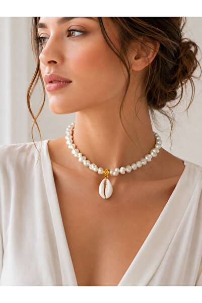 HALHALMILL Sea Shell Dangle Choker Necklace