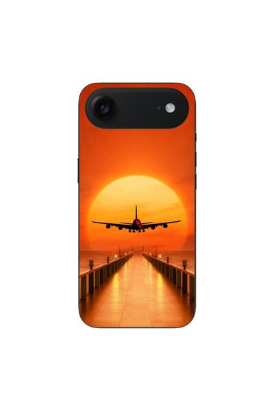 OEM Калъф, съвместим с Apple iPhone, силиконов гел TPU, модел  "Самолетен зал...