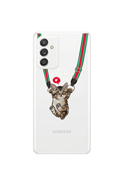 Other Samsung M13 Swinging cat Transparent Silicone TPU Θήκη