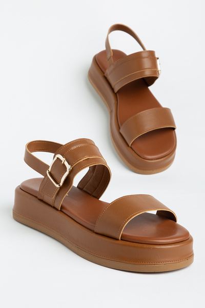 MS SUGAR SHOES Sandale confortabile de zi cu zi pentru femei cu cataramă cu c...