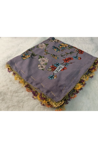 REYHAN Brand Handcrafted Needle Embroidered Writing 100% Cotton Muslin – 4 Si...