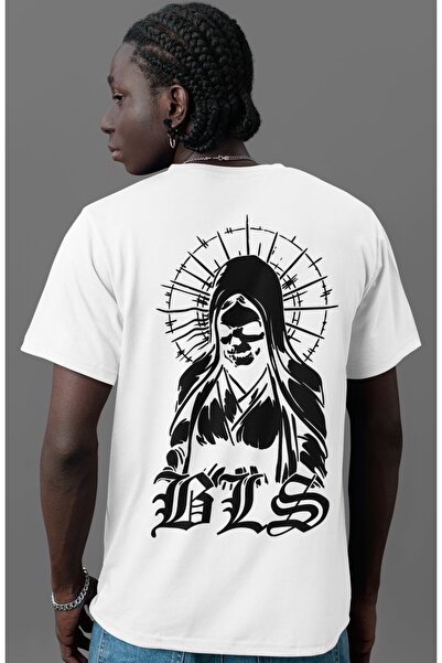 SEVBANO Tricou oversize unisex cu imprimeu pe spate Black Label Society Rock ...