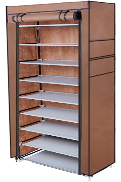 Smart 8-Tier Shoe Rack,Paris 27 Shoe Storage Organizer with Dustproof Cover, ...