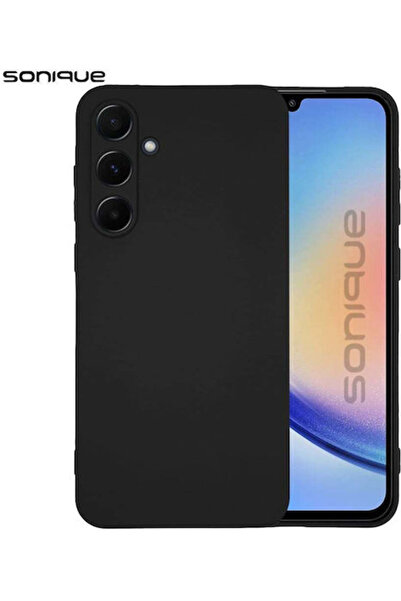 Other Sonique Πίσω Κάλυμμα Σιλικόνης / Υφάσματος Μαύρο (Galaxy A35)