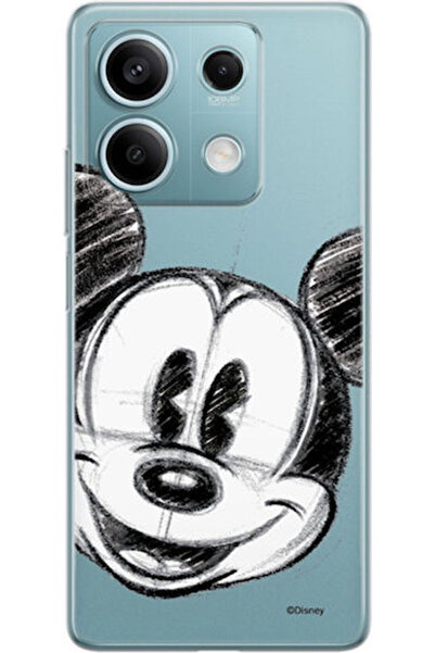 Disney Xiaomi Redmi Note 13 5G Διαφανής Θήκη με Μερικό Σχέδιο Μίκυ και Σκίτσο