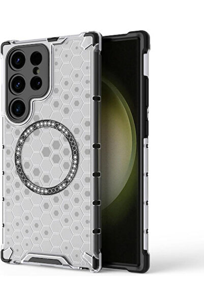 Techsuit Κυψελωτό Πίσω Κάλυμμα Σιλικόνης Λευκό (Galaxy S24 Ultra) Κωδικός: KF...