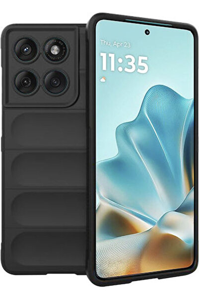 Techsuit Θωρακισμένη Πίσω Θήκη Σιλικόνης Μαύρη (Motorola Edge 60, Edge 60 Fus...