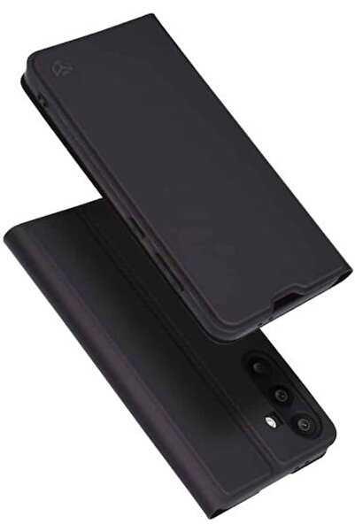 Techsuit Magskin Book Σιλικόνη / Συνθετικό Δέρμα Μαύρο (Samsung Galaxy M56 - ...