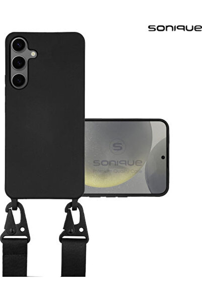 Other Sonique Πίσω Κάλυμμα Σιλικόνης 0.5mm με Λουράκι Μαύρο (Galaxy S24+)